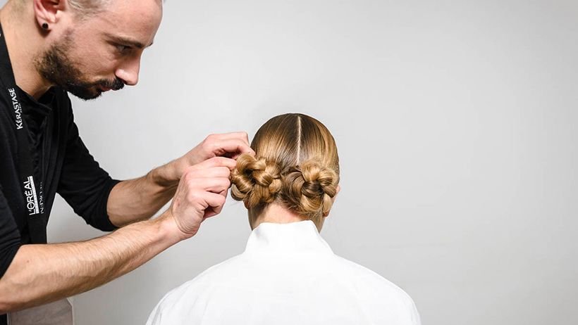 Illustration for Braided Buns Tutorial Kérastase