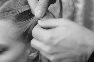 The French Twist Ponytail Tutorial Step 1 Kérastase